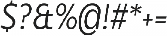 Balgin Light SemiCondensed Italic otf (300) Font OTHER CHARS