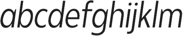 Balgin Light SemiCondensed Italic otf (300) Font LOWERCASE