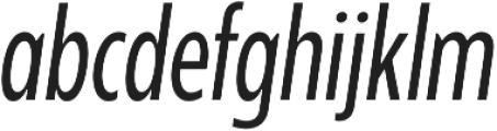 Balgin Regular Condensed Italic otf (400) Font LOWERCASE