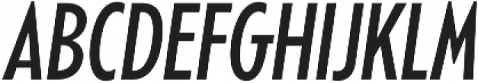 Balgin SemiBold Condensed Italic otf (600) Font UPPERCASE