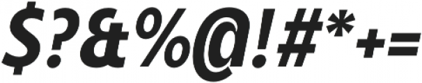 Balgin Text Bold Narrow Italic otf (700) Font OTHER CHARS