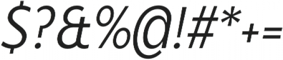 Balgin Text Light Narrow Italic otf (300) Font OTHER CHARS