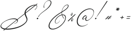 Balinesty Italic otf (400) Font OTHER CHARS