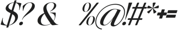 Baliths Serif Italic Regular otf (400) Font OTHER CHARS