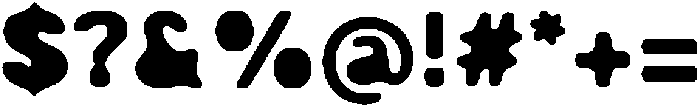 Balium Blur Extra Bold Filled ttf (700) Font OTHER CHARS