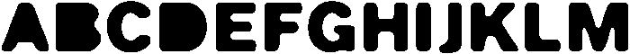 Balium Blur Extra Bold Filled ttf (700) Font UPPERCASE