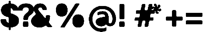 Balium Bold Fill Bad Kerning ttf (700) Font OTHER CHARS