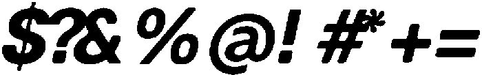Balium Bold Obl Bad Kerning ttf (700) Font OTHER CHARS