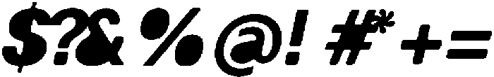Balium Bold Obl Fill Bad Kerning ttf (700) Font OTHER CHARS
