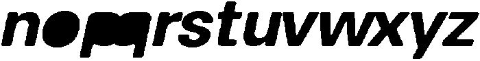 Balium Bold Obl Fill Bad Kerning ttf (700) Font LOWERCASE