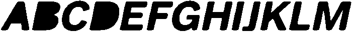 Balium Bold Obl Fill ttf (700) Font UPPERCASE
