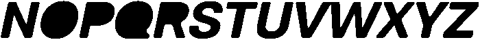 Balium Bold Obl Fill ttf (700) Font UPPERCASE