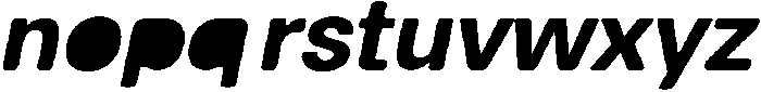 Balium Bold Obl Fill ttf (700) Font LOWERCASE