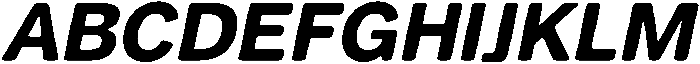 Balium Bold Obl ttf (700) Font UPPERCASE