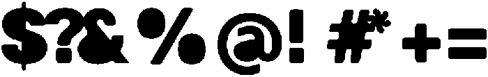 Balium ExtraBold Fill Bad Kerning ttf (700) Font OTHER CHARS