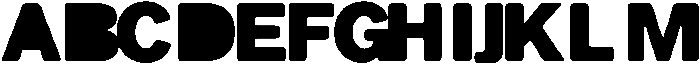 Balium ExtraBold Fill Bad Kerning ttf (700) Font UPPERCASE