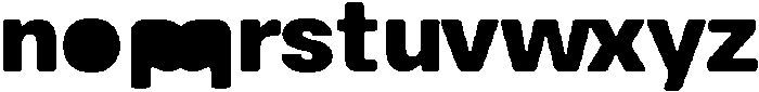 Balium ExtraBold Fill Bad Kerning ttf (700) Font LOWERCASE
