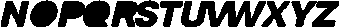 Balium ExtraBold Obl Fill Bad Kerning ttf (700) Font UPPERCASE