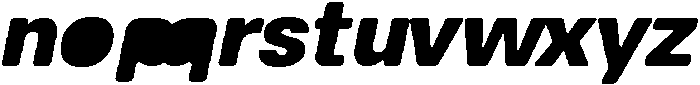 Balium ExtraBold Obl Fill Bad Kerning ttf (700) Font LOWERCASE