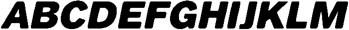 Balium ExtraBold Obl ttf (700) Font UPPERCASE