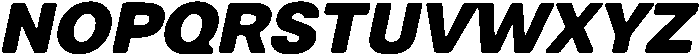 Balium ExtraBold Obl ttf (700) Font UPPERCASE