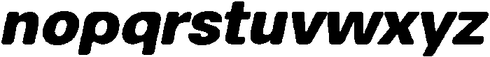 Balium ExtraBold Obl ttf (700) Font LOWERCASE