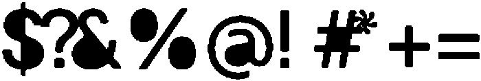 Balium Medium Fill Bad Kerning ttf (500) Font OTHER CHARS