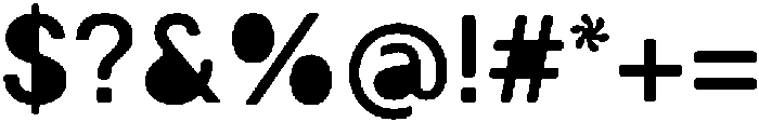 Balium Medium Fill ttf (500) Font OTHER CHARS