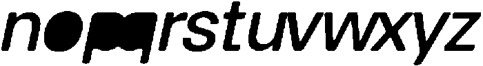 Balium Medium Obl Fill Bad Kerning ttf (500) Font LOWERCASE