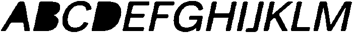 Balium Medium Obl Fill ttf (500) Font UPPERCASE