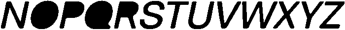Balium Medium Obl Fill ttf (500) Font UPPERCASE