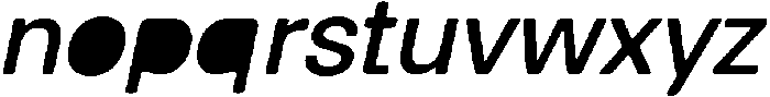 Balium Medium Obl Fill ttf (500) Font LOWERCASE