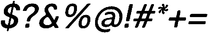 Balium Medium Obl ttf (500) Font OTHER CHARS