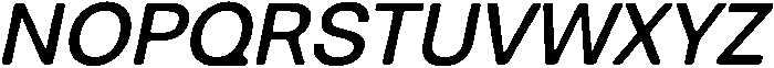 Balium Medium Obl ttf (500) Font UPPERCASE
