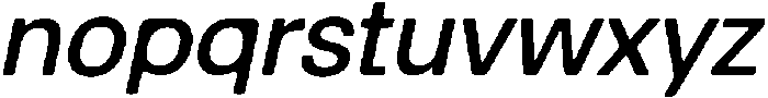 Balium Medium Obl ttf (500) Font LOWERCASE