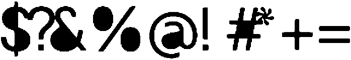 Balium Roman Fill Bad Kerning ttf (400) Font OTHER CHARS