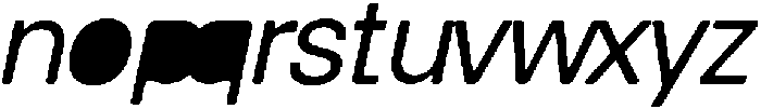 Balium Roman Obl Fill Bad Kerning ttf (400) Font LOWERCASE