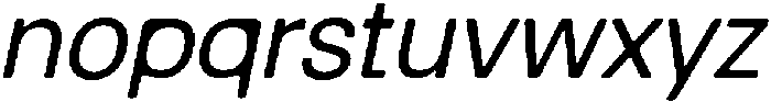 Balium Roman Obl ttf (400) Font LOWERCASE