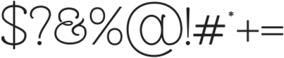 Balivia Thin otf (100) Font OTHER CHARS