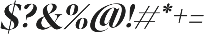 Balkist Bold Italic otf (700) Font OTHER CHARS