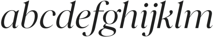 Balkist Italic otf (400) Font LOWERCASE