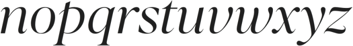 Balkist Italic otf (400) Font LOWERCASE