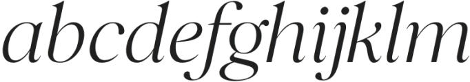 Balkist Light Italic otf (300) Font LOWERCASE