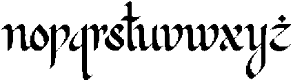 Ballaghi otf (400) Font LOWERCASE