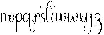 Ballerina Regular otf (400) Font LOWERCASE