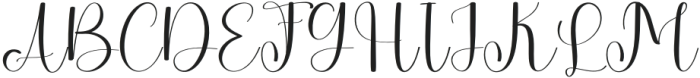 Ballerina Signature Regular otf (400) Font UPPERCASE