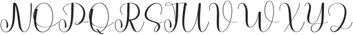Ballerina Signature Regular otf (400) Font UPPERCASE