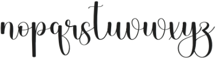 Ballerina Signature Regular otf (400) Font LOWERCASE