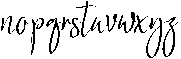 Ballerina otf (400) Font LOWERCASE