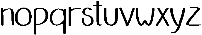 Balloon Regular otf (400) Font LOWERCASE